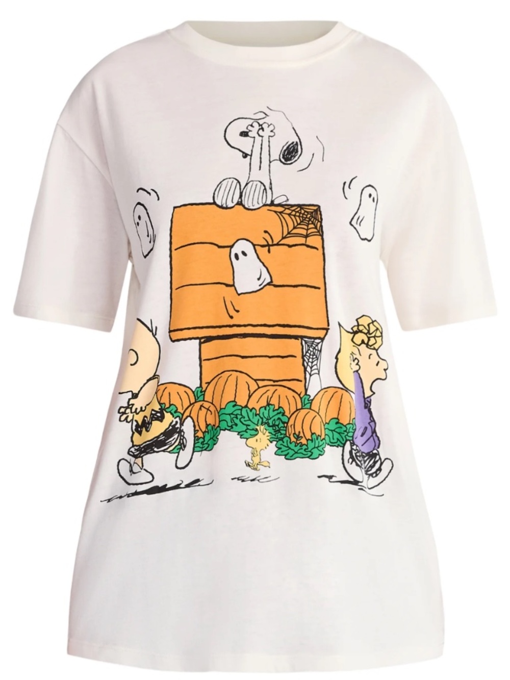 Peanuts Women’s Winter White Graphic T-Shirt Size Medium NWT - Picture 4 of 5